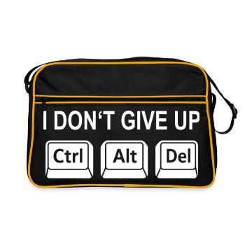 Programmieren Nerd Geek Tastenkombination Plant  - Retro Tasche - Schwarz/Gold - Vorne