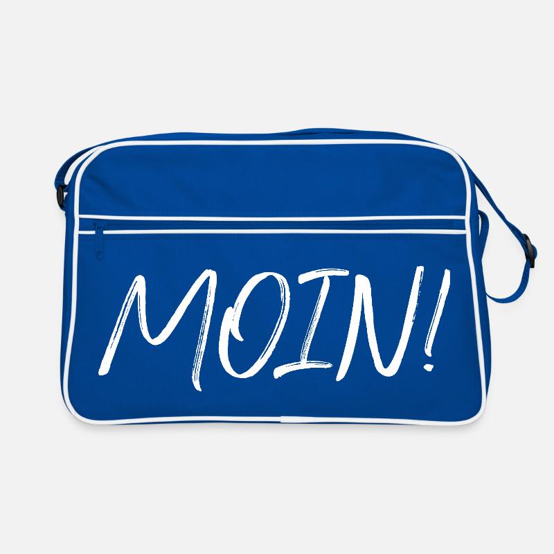 MOIN!, white Retro Bag