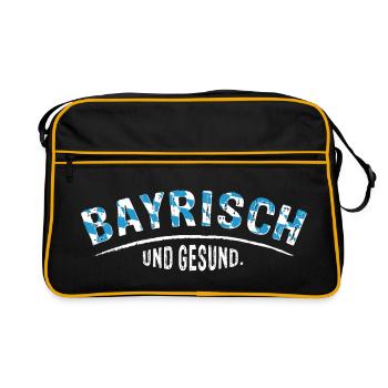 Bavarois et sain - Sac Retro - noir/or - Devant