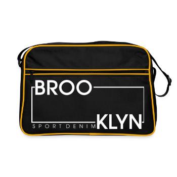 Stylish Brooklyn Sporttrend Design - Retro Bag - black/gold - Front