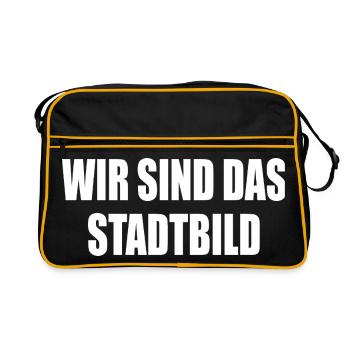 We are the cityscape - Retro Bag - black/gold - Front
