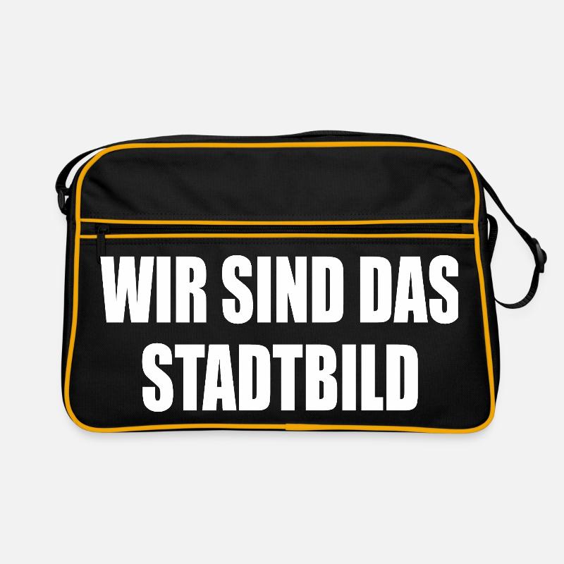 wir sind das stadtbild Retro Tasche