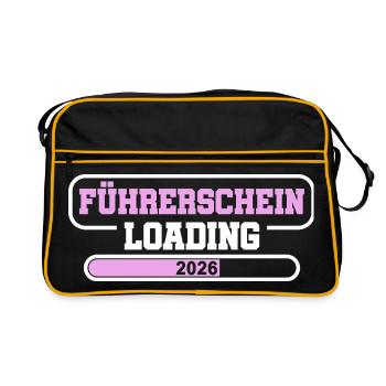 Driving License 2026 Driving Test Driving License Test - Retro Bag - black/gold - Front
