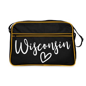 Wisconsin Heart Women’s Love Wisconsin - Sac Retro - noir/or - Devant