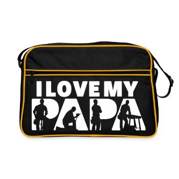 Carpenter Definition Funny Woodworker Joiner Gift - Retro Bag - black/gold - Front