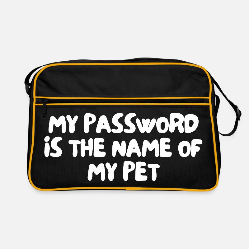 Mon mot de passe est le nom de mon animal de compagnie Sac Retro