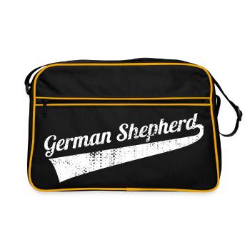 German Shepherd - Retro Bag - black/gold - Front