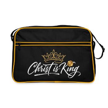 Christ is King - Krone Design - Sac Retro - noir/or - Devant