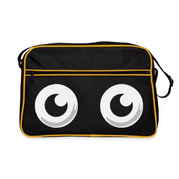 Big Round Googly Eyes Bob, Cap - Retro Bag - black/gold - Front