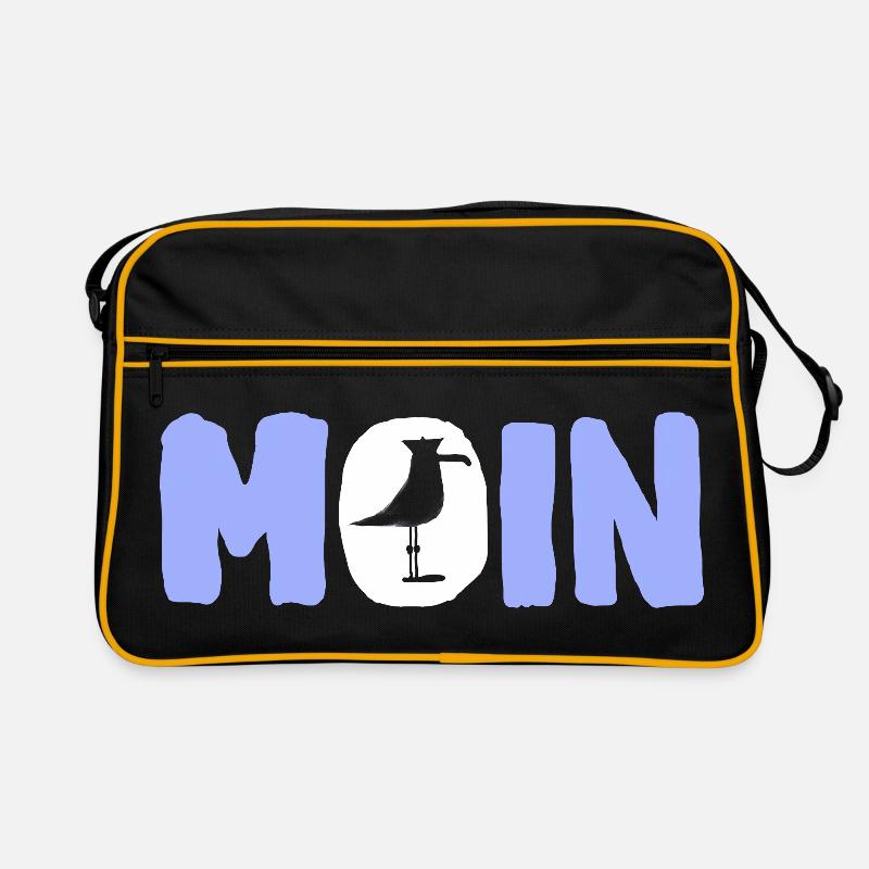 Moin mit die Möwe Retro Tasche