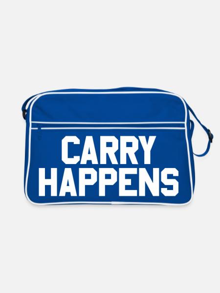 Carrying weapons according to the 2nd Amendment: Concealed - Retro Bag - blue/white - Front