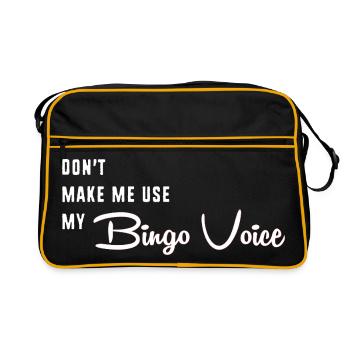 Bingo - Retro Tasche - Schwarz/Gold - Vorne