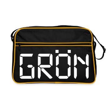 Vert - LCD - Sac Retro - noir/or - Devant