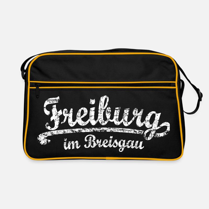 Freiburg im Breisgau Classic (Vintage/Weiß) Retro Tasche