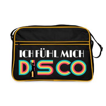 ICH FÜHL MICH DISCO - Retro Tasche - Schwarz/Gold - Vorne
