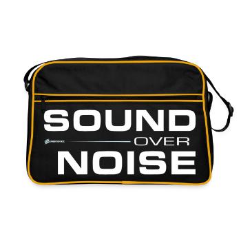 Sound Over Noise - Retro Tasche - Schwarz/Gold - Vorne