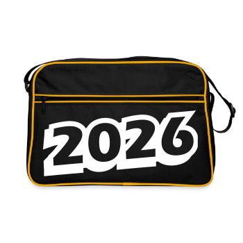 Année 2026 - Sac Retro - noir/or - Devant
