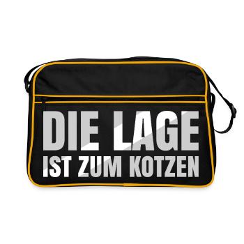 L’emplacement est nul - Sac Retro - noir/or - Devant