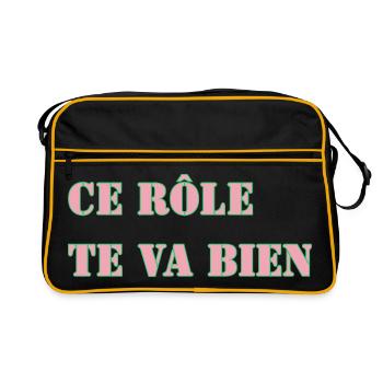 THIS ROLE SUITS YOU WELL - Retro Bag - black/gold - Front