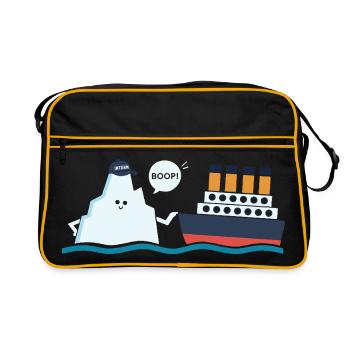 Titanic Comique Titanic et parodie Ic-eberg Boop - Sac Retro - noir/or - Devant