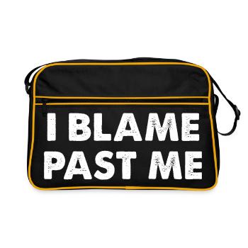 I Blame Past Me - Retro Bag - black/gold - Front