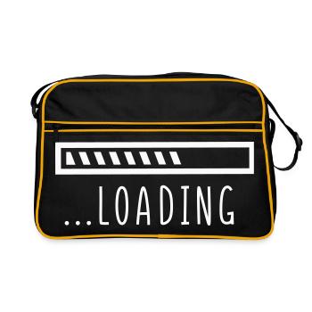 Loading - Retro Tasche - Schwarz/Gold - Vorne