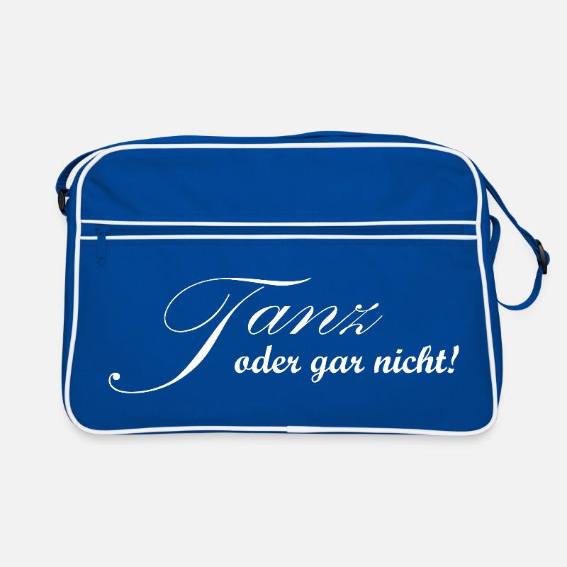 Tanz oder gar nicht - Tänzer Design Retro Tasche