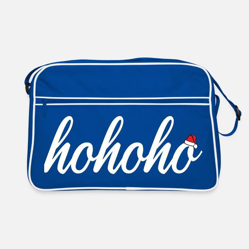 hohoho with Santa's hat Retro Bag