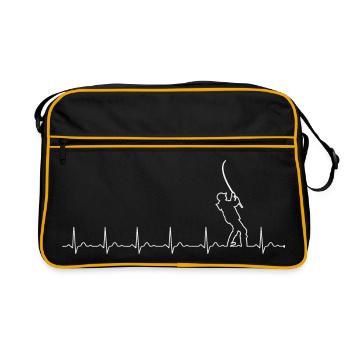 Heartbeat Archer Line Art - Retro Bag - black/gold - Front
