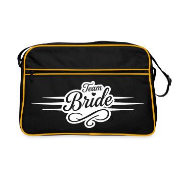 Team Bride - Retro Bag - black/gold - Front