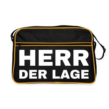 Master of the situation - Retro Bag - black/gold - Front