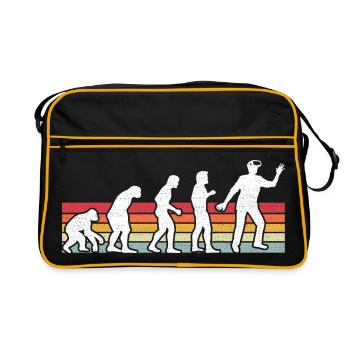 Gamer Jeu Vidéo Blueberry Vintage Gaming - Sac Retro - noir/or - Devant