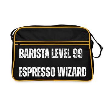 Barista Level99 Espresso Wizard - Sac Retro - noir/or - Devant