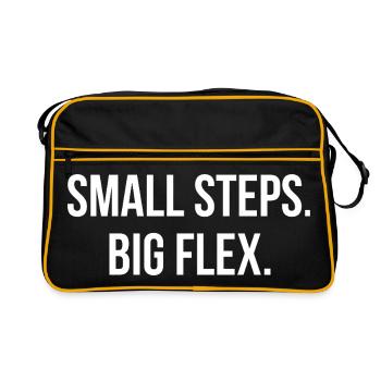 PETITS PAS. GRANDE FLEXIBILITÉ. | Greyline Officiel - Sac Retro - noir/or - Devant