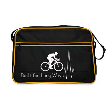 Construit pour les longues distances - Sac Retro - noir/or - Devant