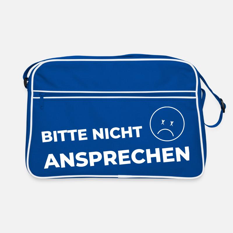 Bitte nicht ansprechen Retro Tasche