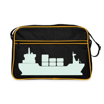 Container freighter Silhouette - Retro Bag - black/gold - Front