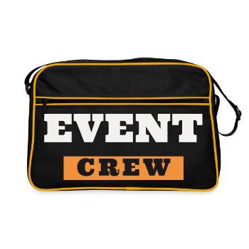 Event Crew Staff Team Event Helper Folder - Retro Bag - black/gold - Front