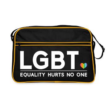 Pride Month - Equality Hurts No One - Retro Bag - black/gold - Front
