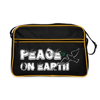 Paix sur Terre | avec Bird - Sac Retro - noir/or - Devant