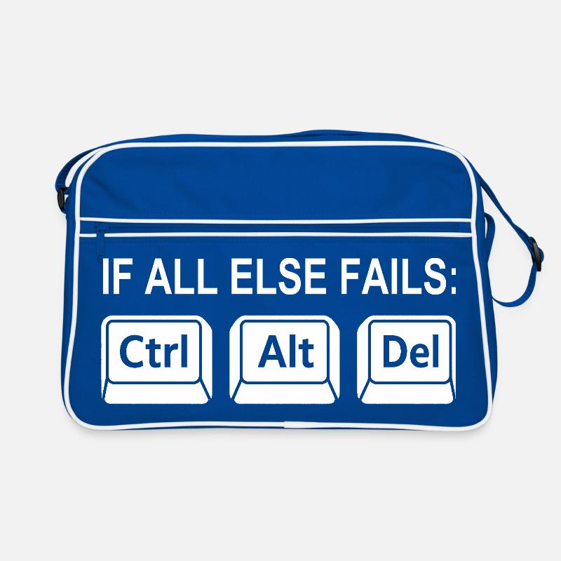 Programmierer Shortcut Geek IT Support Computer  Retro Tasche