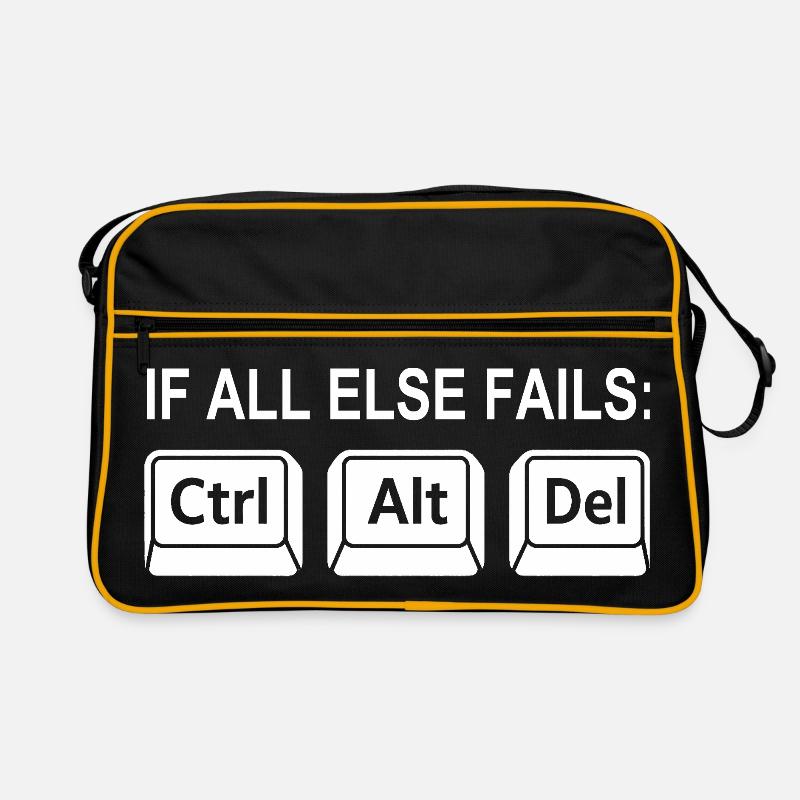Programmer Shortcut Geek IT Support Computer Retro Bag