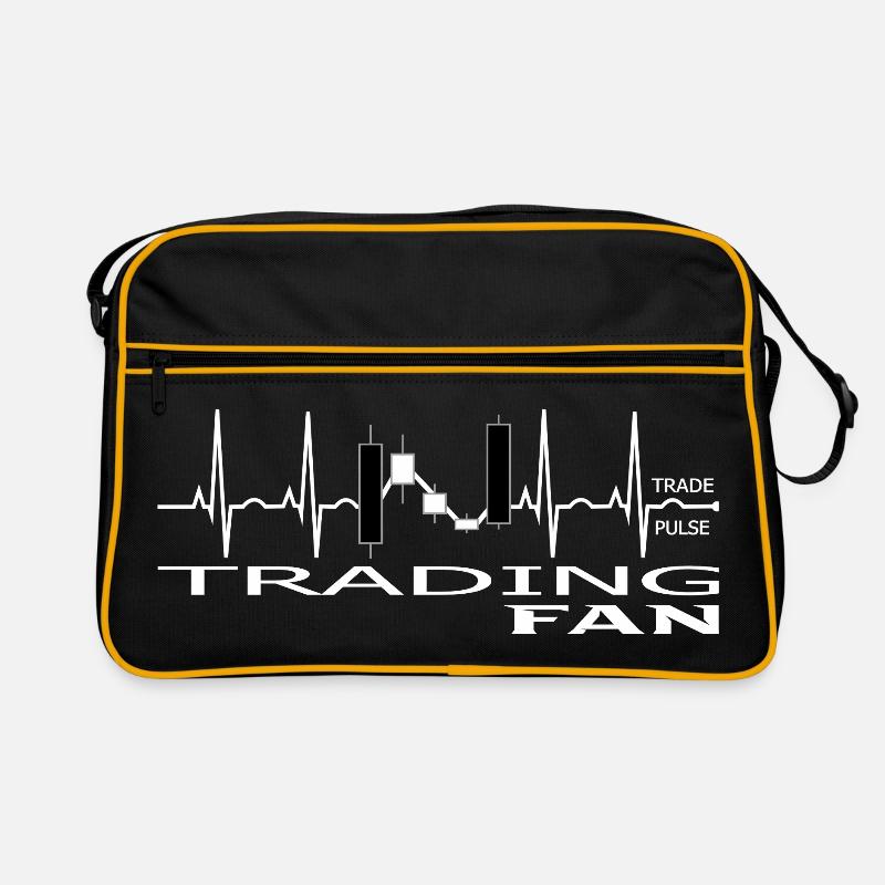 Pulse Trading Chart Design Retro Tasche