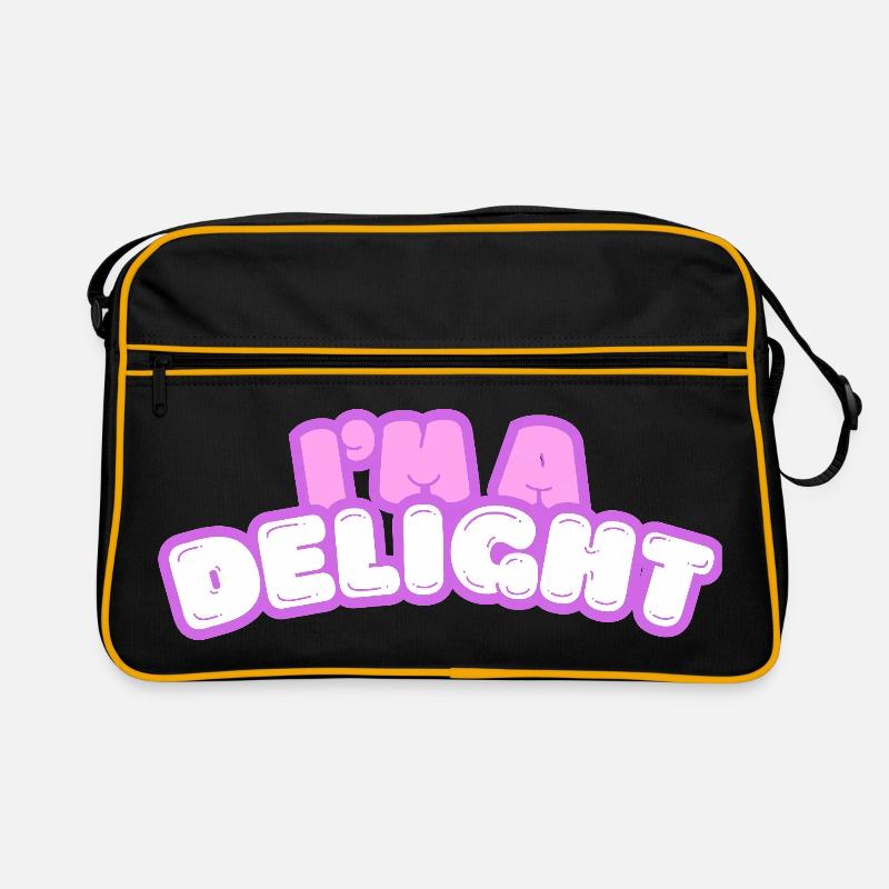 Im Delight Bubble Text Retro Bag