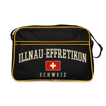 Illnau-Effretikon – Swiss identity from Zurich - Retro Bag - black/gold - Front