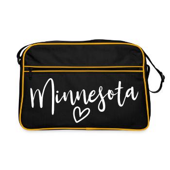Minnesota Heart Women's Love Minnesota - Retro Bag - black/gold - Front