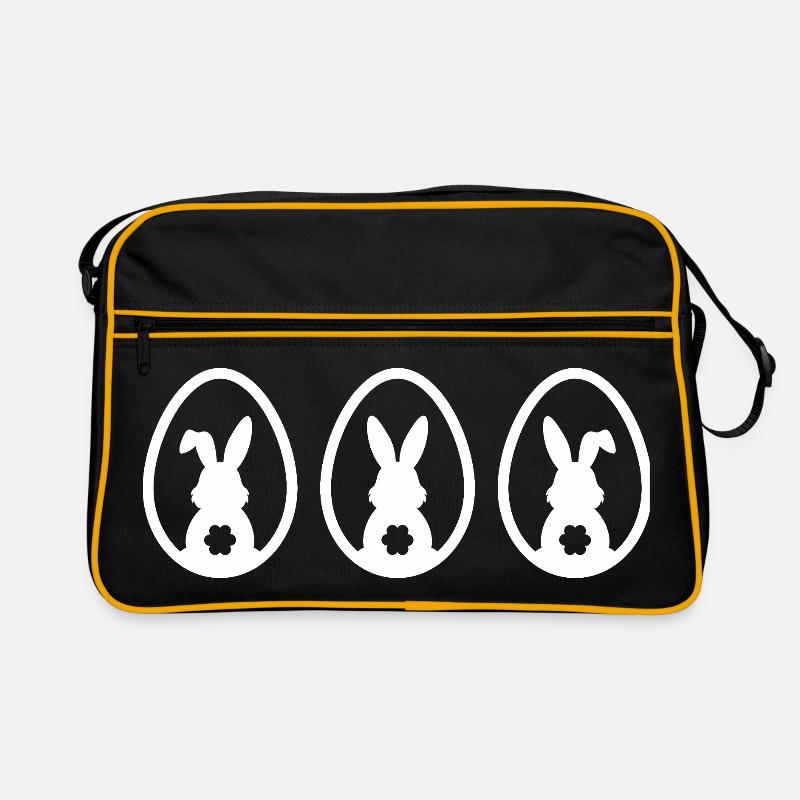 ŒUFS DE PÂQUES LAPINS DE PÂQUES Sac Retro
