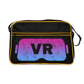 Virtual Reality VR Vintage Gamer Retro Video Glasses - Retro Bag - black/gold - Front