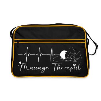 massage - Retro Bag - black/gold - Front
