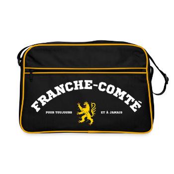 Franche Comte Pour Toujours Et A Jamais T-Shirt... - Sac Retro - noir/or - Devant